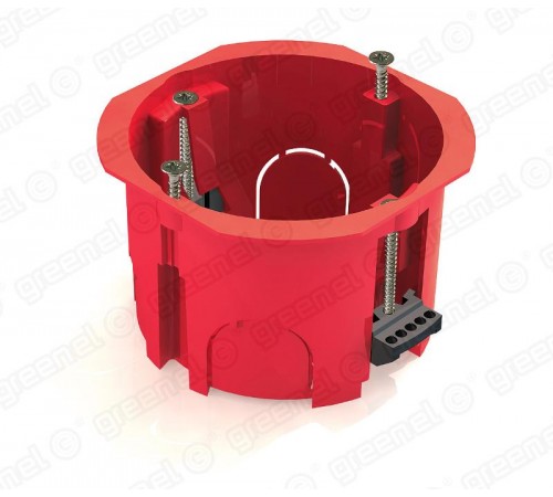 Коробка установочная 68х45 пластиковые лапки (для полых стен)  GE40022  GREENEL