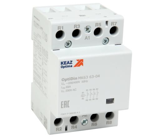 Контактор модульный OptiDin МК63-6340-230AC  114136  КЭАЗ