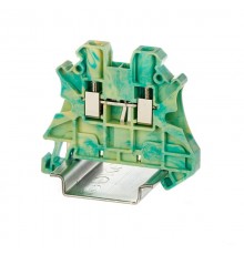 Клемма заземления, винтовой зажим, 2 точки подключения, 4 кв.мм  TUR-4-PE  DKC