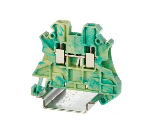 Клемма заземления, винтовой зажим, 2 точки подключения, 4 кв.мм  TUR-4-PE  DKC