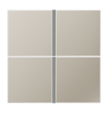 Клавиши для системы KNX, 4-группы; благородная сталь,  ES2404TSA  Jung