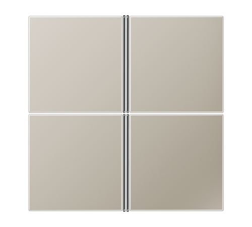 Клавиши для системы KNX, 4-группы; благородная сталь,  ES2404TSA  Jung