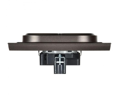 BRITE Розетка 2-ая с заземлением без шторок 16А в сборе РС12-3-БрТБ темная бронза  BR-R21-16-K45-F  IEK