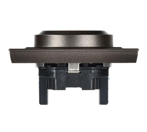 BRITE Розетка 2-ая с заземлением без шторок 16А в сборе РС12-3-БрТБ темная бронза  BR-R21-16-K45-F  IEK