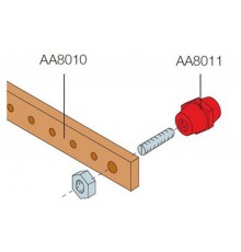 Шина медная 20x5мм ШхВ L=1000мм (1упак=4шт)  AA8010  ABB