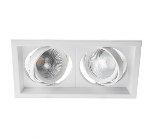 Светильник светодиодный встраиваемый карданный SKD-12-36-40K-W20 2х20Вт 3600Лм 4000K 270х150х110  Б0049788  ЭРА