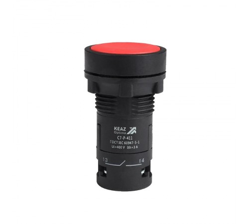 Кнопка OptiSignal Compact D22 C7-P-411 красная 1НО+1НЗ XB7NA45  362051  КЭАЗ