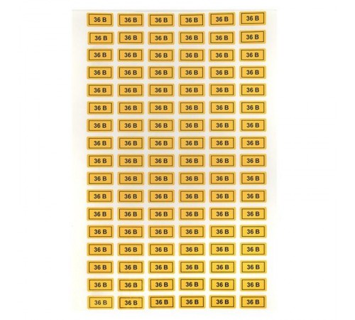 Наклейка "36В" (10х15мм 1шт) PROxima  an-2-04  EKF