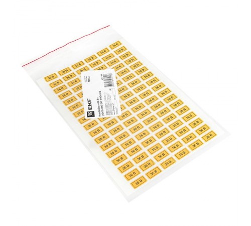 Наклейка "36В" (10х15мм 1шт) PROxima  an-2-04  EKF
