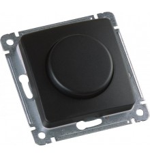 Светорегулятор (диммер) скрытой установки, поворотно-нажимного типа, механизм, цвет черный  ДС-315-472-08  HEGEL