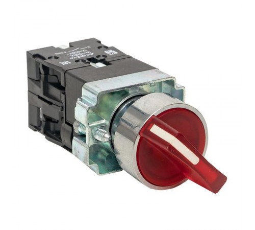 Переключатель BD33 3P c красной подстветкой 24В NO PROxima  xb2-bk33-r-24  EKF