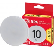 Лампа светодиодная RED LINE ECO LED GX-10W-827-GX53 GX53 10Вт таблетка теплый белый свет  Б0036543  ЭРА
