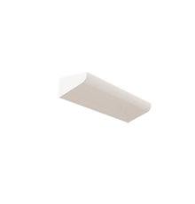 Светильник люминесцентный COT/N 2x14 прикроватный 648х166х97мм с опал расс. IP20 накладной RAL9010 белый мат.  V1-C0-00594-20000-2028LUM  VARTON