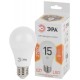 Лампа светодиодная LED 15Вт Е27 220В 2700К smd A60 груша  Б0020592  ЭРА