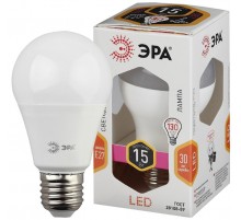 Лампа светодиодная LED 15Вт Е27 220В 2700К smd A60 груша  Б0020592  ЭРА