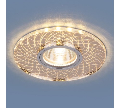 Светильник точечный встраиваемый 8091 MR16 SL/GD зеркальный/золотой  a037514  Elektrostandard