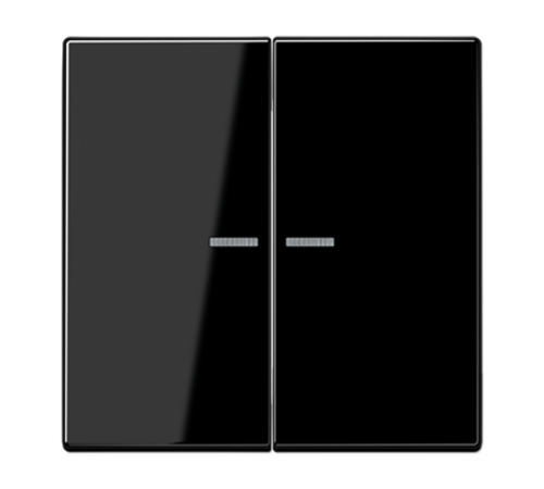 Клавиша для KNX кнопки, 2 группы, с окошком и символами"стрелки"; дюропласт; черный LS102KO5SW Jung