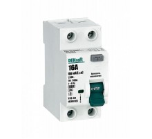 Выключатель дифференциальный (УЗО) УЗО-03 2п 16А 100мА тип A 6кА  14269DEK  DEKraft