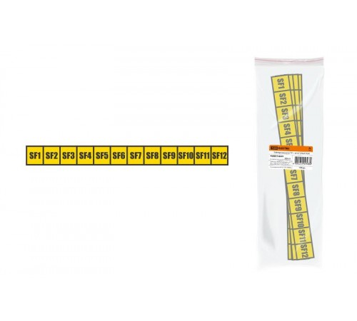 Таблица символов "SF1 - SF12" (12шт)  SQ0817-0041  TDM