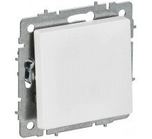 BRITE Выключатель 1-клавишный 10А ВС10-1-0-БрАБ арктический белый   BR-V10-0-10-K91  IEK