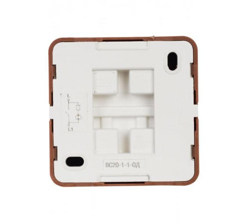 ОКТАВА дуб Выключатель 1-клавишный с индикацией О/У 10А ВС20-1-1-ОД  EVO11-K04-10-DC  GENERICA