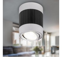 Светильник настенно-потолочный спот OL34 WH/BK MR16 GU10, черный, белый  Б0056383  ЭРА