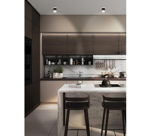 Светильник настенно-потолочный спот OL34 WH/BK MR16 GU10, черный, белый  Б0056383  ЭРА