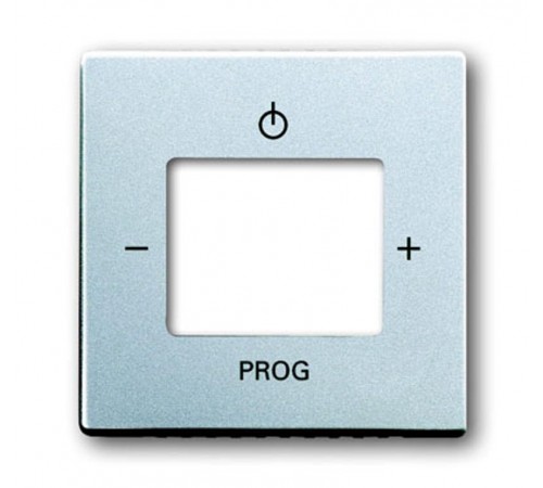 Плата центральная (накладка) для мех. цифрого FM-радио 8215 U, серия future/solo, цвет серебристо-алюминиевый  8200-0-0052   2CKA008200A0052  ABB