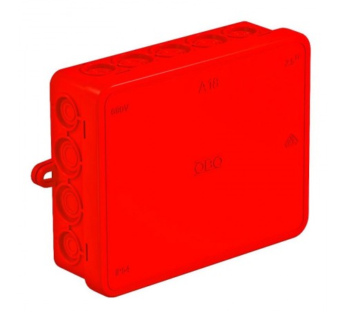 Коробка распределительная A18, 125x100x40 мм, красная (A 18 HF RO)  2000418  OBO Bettermann
