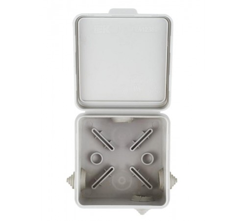 Коробка расп. КМ41238 80х80х50мм о/к IP54 7 вв. (7035)  UKO31-080-080-050-K03-54  IEK