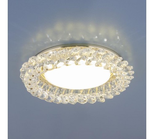 Светильник точечный встраиваемый 1063 GX53 GD/CL золото/прозрачный  a034168  Elektrostandard