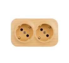 Quteo Сосна Розетка 2-я с заземлением со шторками  782287  Legrand