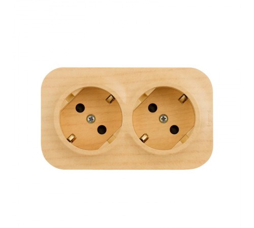 Quteo Сосна Розетка 2-я с заземлением со шторками  782287  Legrand