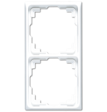 Рамка для инсталляции в кабельных каналах, 2-кратная; белая  CD582KWW  Jung