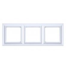 Рамка 3-поста; Eco Profi  Standart; термопласт; белый  EPS483WW  Jung