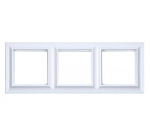 Рамка 3-поста; Eco Profi  Standart; термопласт; белый  EPS483WW  Jung