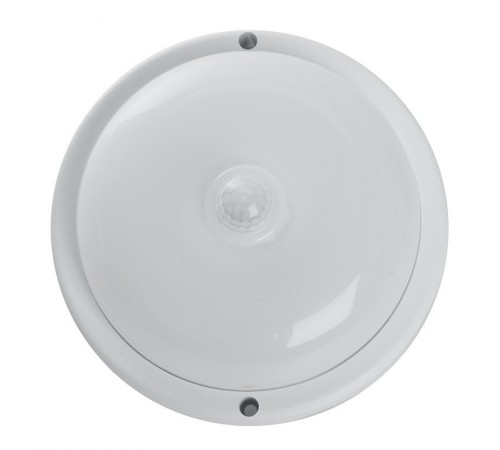 Светильник светодиодный пылевлагозащищенный для ЖКХ с ИК-датчиком AL3006 в пластиковом корпусе 12W 4000K 220V IP54 белый  29610  Feron