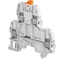 Клемма винтовая ZS4-D2-S - 4 мм?, 2 уровня, 4 зажима, ножевой разъединитель на верхнем уровне  1SNK505315R0000  TE