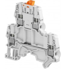 Клемма винтовая ZS4-D2-S - 4 мм?, 2 уровня, 4 зажима, ножевой разъединитель на верхнем уровне  1SNK505315R0000  TE