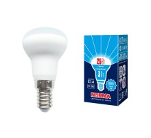Лампа светодиодная LED-R39-3W/4000K/E14/FR/NR LED. "Рефлектор", матовая. Серия Norma. 4000K  UL-00005626  Volpe