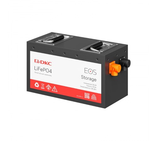 LFP накопитель энергии EOS Storage 25 В/50 Ач/1.28 кВтч, мет.корпус  ESS025M050E  DKC