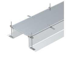 Секция кабельного канала OKA-G глухая, с фиксаторами 2400x400x240 мм (сталь) (OKA-G40040240R)  7424064  OBO Bettermann