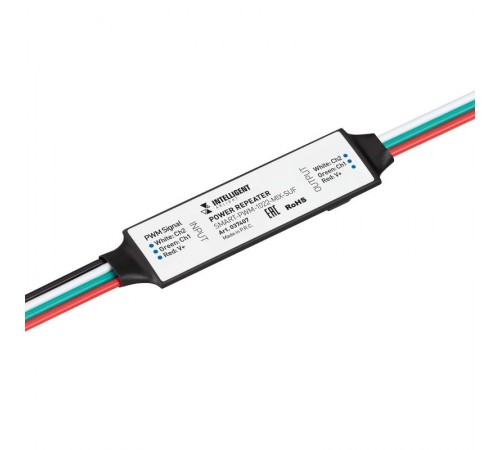 INTELLIGENT ARLIGHT Усилитель SMART-PWM-1022-MIX-SUF (12-24V, 2x2.5A) (IARL, IP20 Пластик, 5 лет)  037407  Arlight