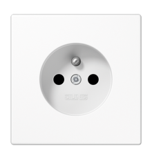 Франко-бельгийская розетка, защита от детей, винтовые зажимы  LS1521FKIWW  Jung