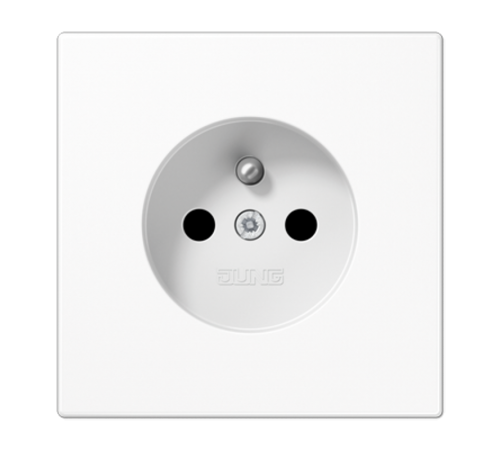 Франко-бельгийская розетка, защита от детей, винтовые зажимы  LS1521FKIWW  Jung