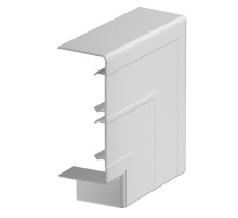 Крышка плоского угла кабельного канала Rapid 45-2 53x130 мм (ПВХ,серый) (GK-FH53130LGR)  6113272  OBO Bettermann