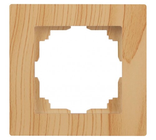Рамка для розеток и выключателей Intro Accent 6-501-11 на 1 пост, СУ, сосна  Б0063705  Intro