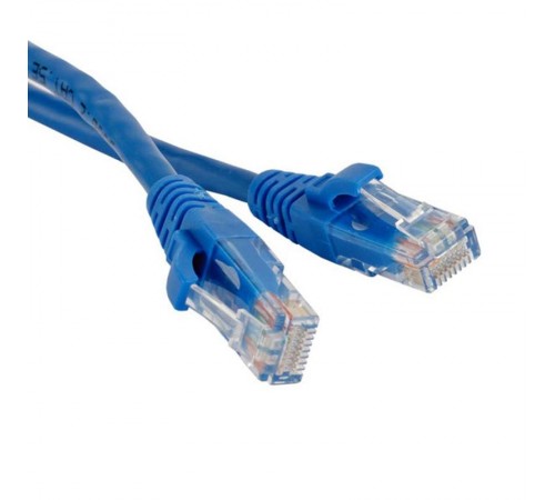 Патч-корд кат. 5Е UTP 0.5м синий  PC03-C5EU-05M  ITK