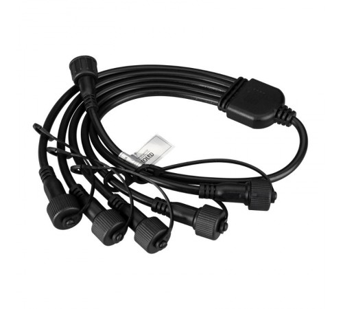 Коннектор питания ARD-CLASSIC-SYNC-RGB Black (230V, 5 ports) (Ardecoled, Закрытый)  031791  Arlight