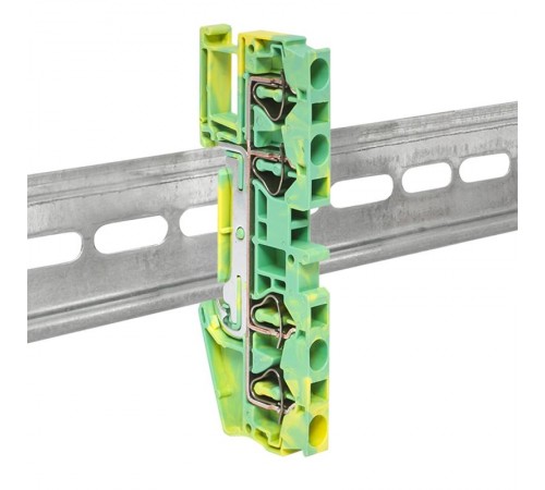 Колодка клеммная пружинная JXB-ST-4 4 вывода земля EKF  plc-jxb-st-4-4-pen  EKF